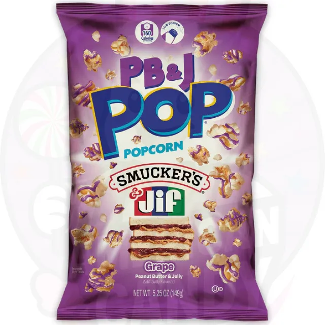 Candy Pop Popcorn Peanut Butter & Jelly Grape 149G