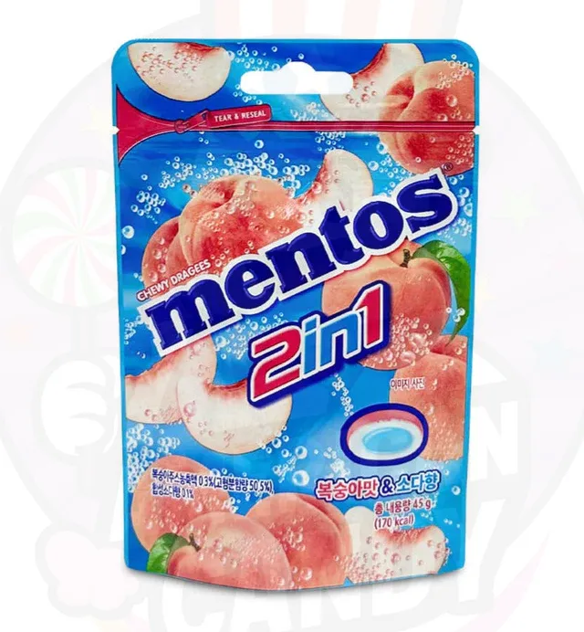 Mentos Duo Peach & Soda 45g