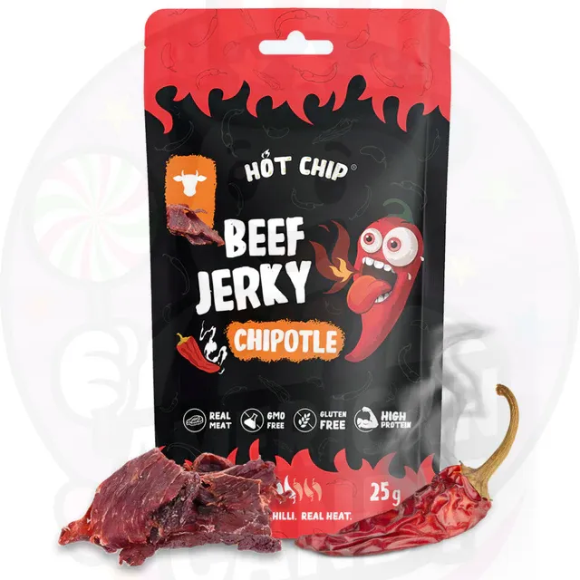 Hot Chip Beef Jerky Chipotle 25g