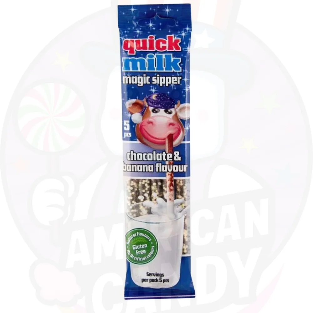 Quick Milk Magic Sipper Chocolate Banana 5 pajitas 30g