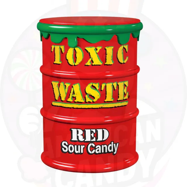 Toxic Waste Red Sour Candy Drum 42g