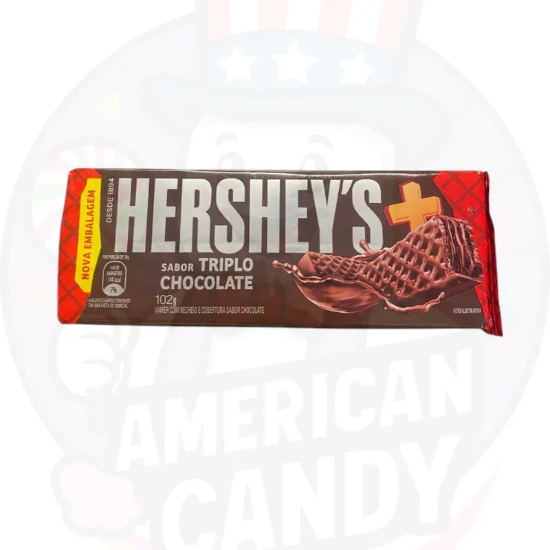 CANDY HERSHEYS 102 GR WAFER TRIPLE CHOCOLATE