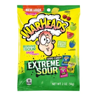 Warheads Extreme Sour Peg Bag 56 g