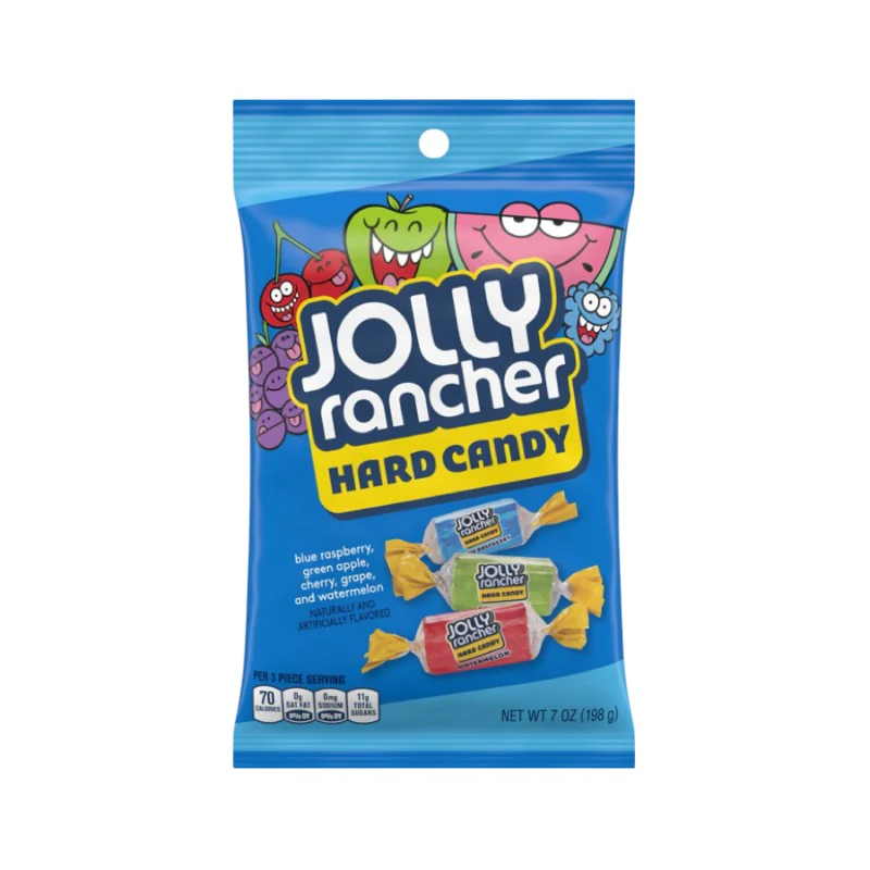 CANDY JOLLY RANCHER 198 GR HARD CANDY ORIGINAL (12 UN)