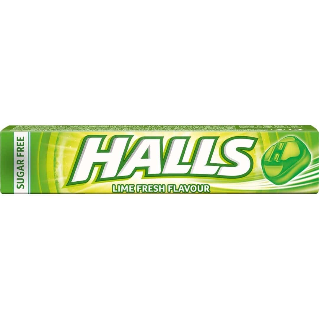 Halls Lima Caramelo Sin Azúcar 32g
